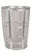 48 Gal Steel Mesh Galvanized Receptacle - Click Image to Close